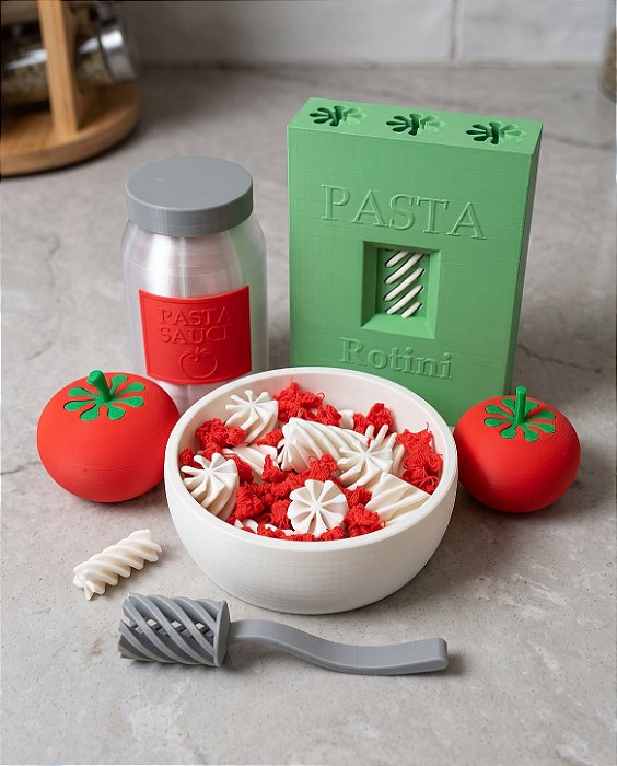 Kit Culinário Infantil em Impressão 3D | Brinquedo Educativo de Massa