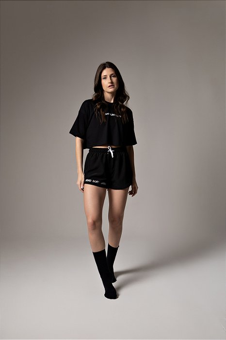 Cropped Classic Run Dept. Black