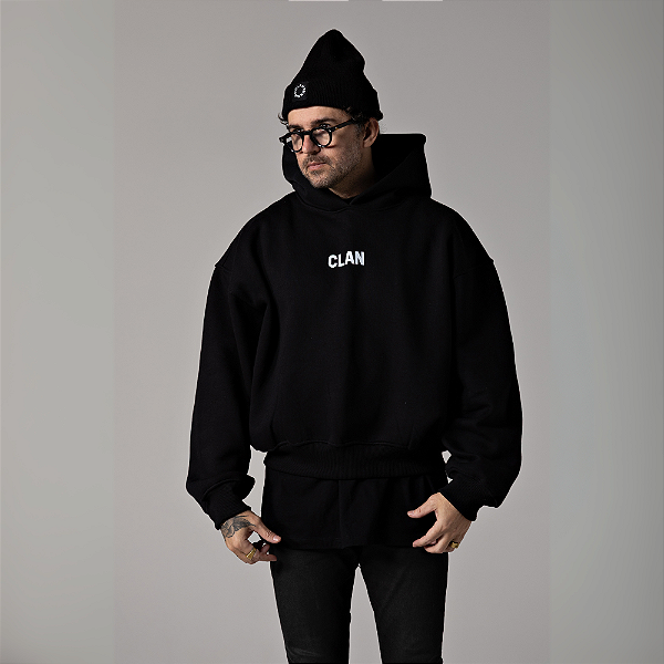 Moletom Boxy CL25 Man Black