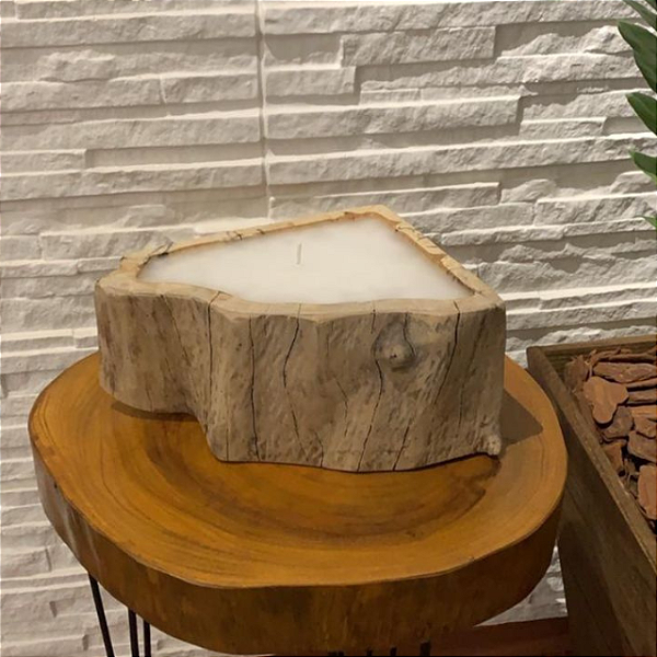 Vela Decorativa Madeira