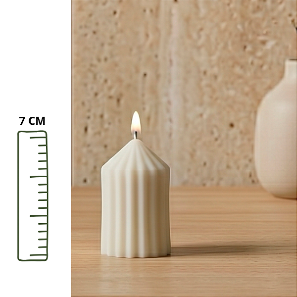 Vela Catedral P em Cera 100% Vegetal