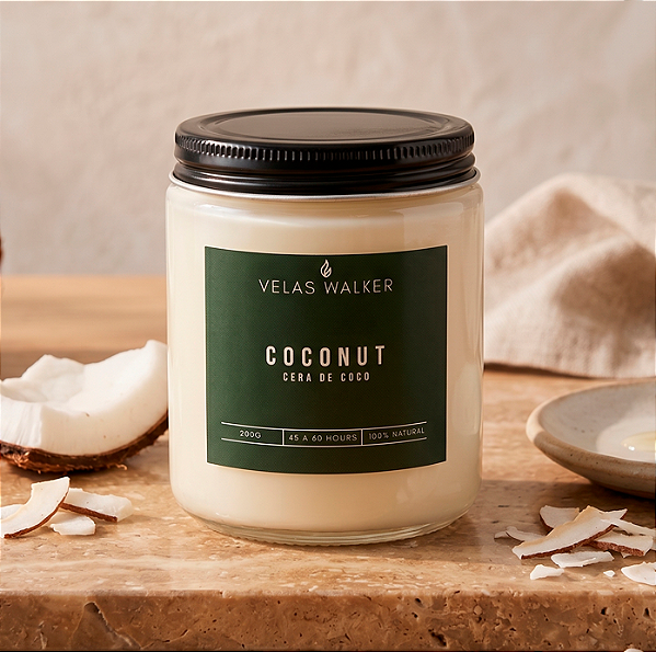 Vela Reserva Transparente 200g CocoNut