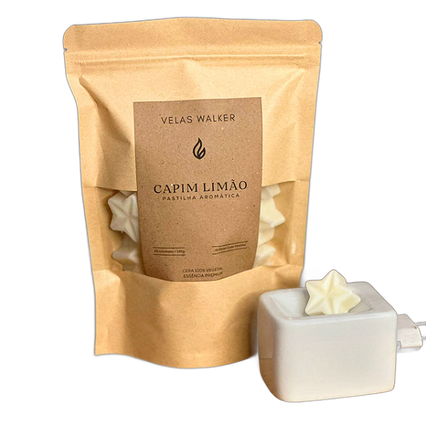 Pastilha Capim Limão Aromática  - 25 Unidades