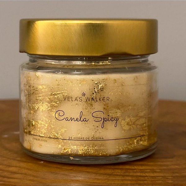 Vela 150g Folheada Canela Spicy