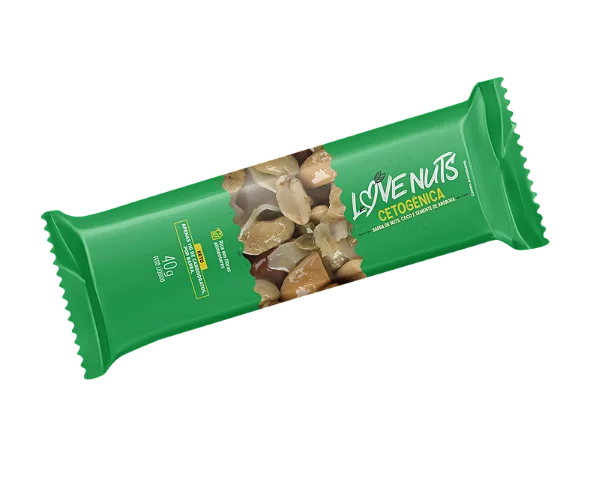 BARRA CETOGENICA COM NUTS, COCO E SEMENTE DE ABÓBORA 40G - LOVE NUTS