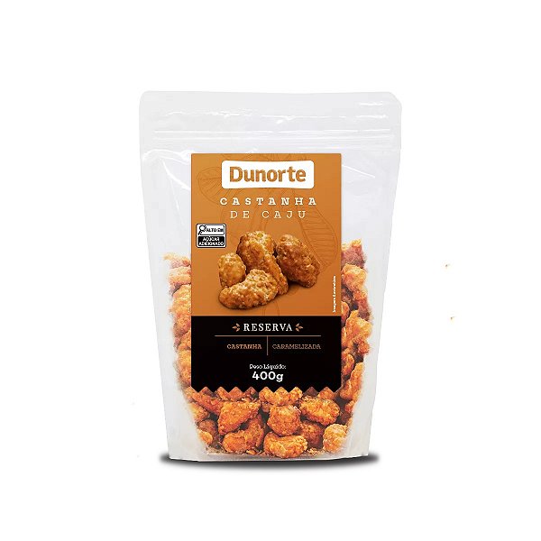 CASTANHA DE CAJU CARAMELIZADA 400G 12 UNIDADES - RESERVA
