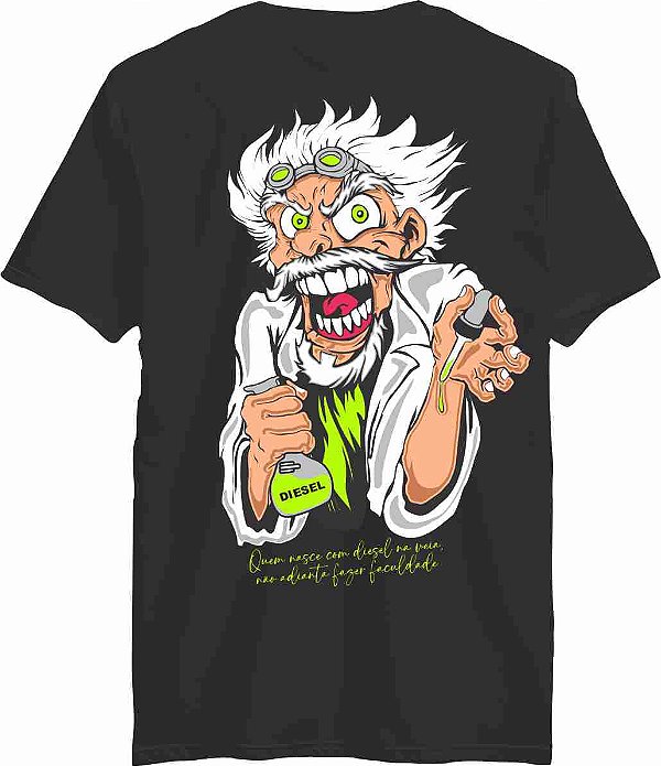 Camiseta Preta - Cientista