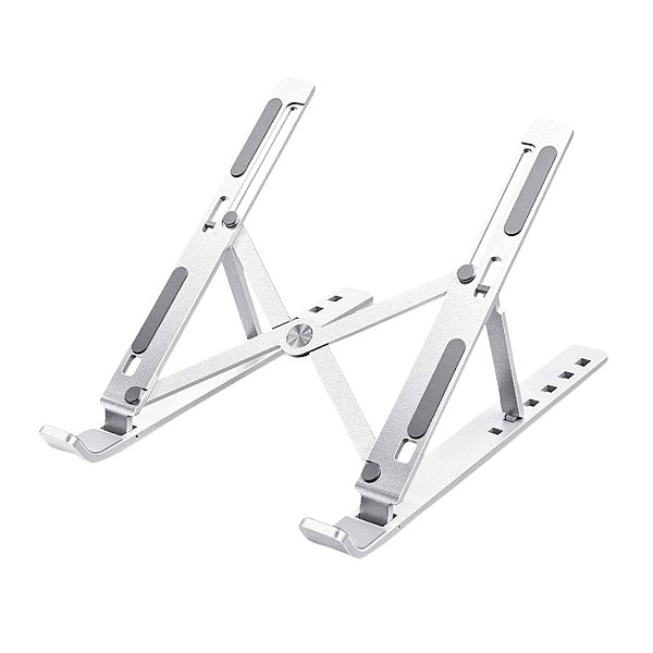 Suporte Compacto para Mac/Notebook em Metal Cor:Cinza