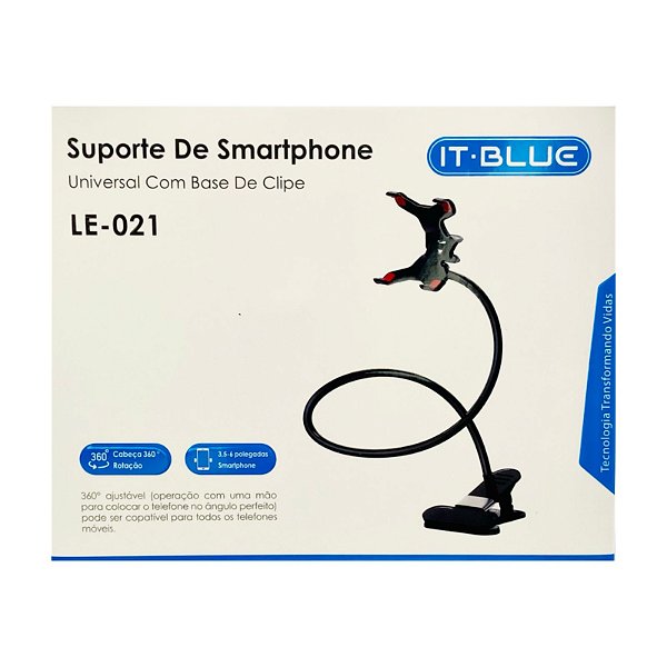 Suporte Clipe IT Blue Para Celular Universal Haste Flexível LE-021