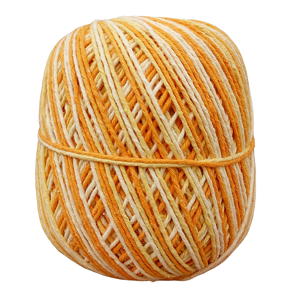Barbante Ana Terra Arte Amarelo Ouro - 200 Gr - Fio 6 - 220m