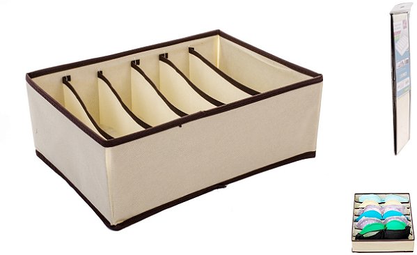 Caixa Organizadora de Gaveta 32x24x 12cm Azul TRC7877-A