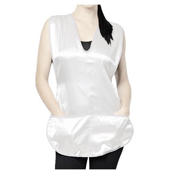 Bata De Cetim Modelo Canguru Branca Santa Clara 1869