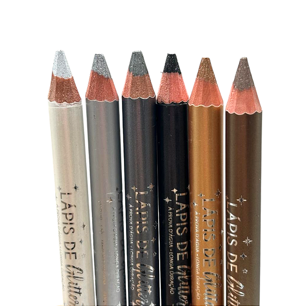 Lápis de olho com glitter A Prova D Agua Lua e Neve