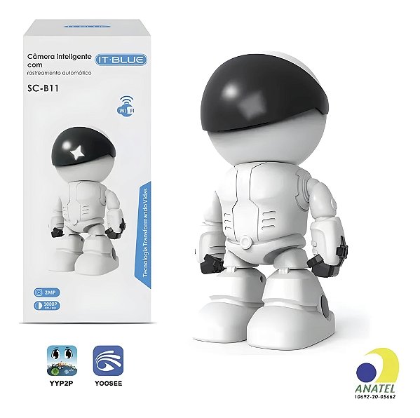 Câmera IT Blue Astronauta Visão Noturna 360º WiFi SC-B11