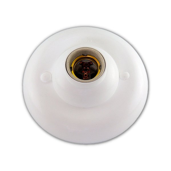 Kit 3 Plafons Simples Suporte Lâmpadas Bocal Plastico E27