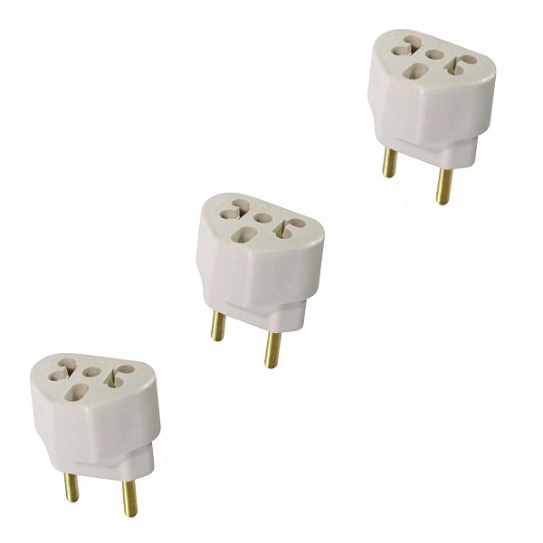 Adaptador Bob Love Tomadas 10a/20a kit com 3 unidades