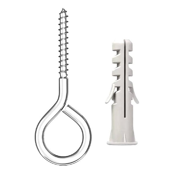 Pitão 3,3x53mm com Bucha 6mm c/ 10 unidades Varal Gancho