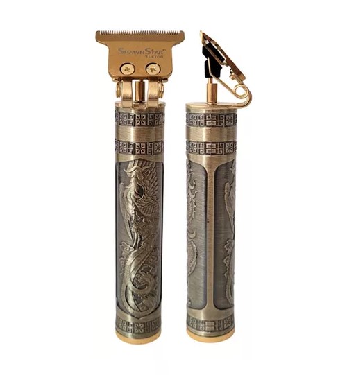 Maquininha De Acabamento Professional Barba cabelo Com Cor Dourada Voltagem 110v