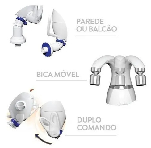 Torneira Elétrica Eletrônica 5500/6500w 110V ou 220v  Sintex Cor:Branco;Voltagem