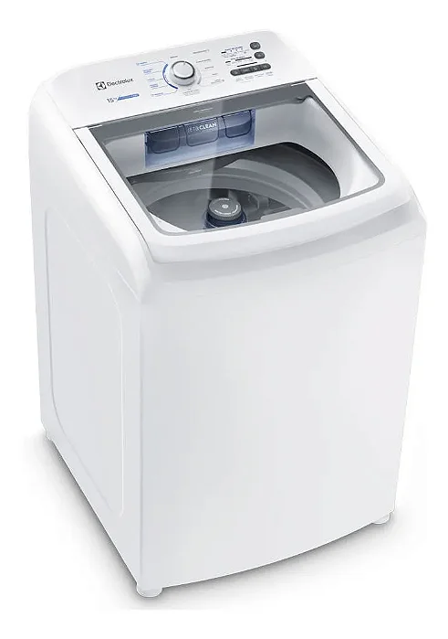 Máquina de Lavar Electrolux 15kg Branca Essential Care com Cesto Inox e Jet&Clean LED15