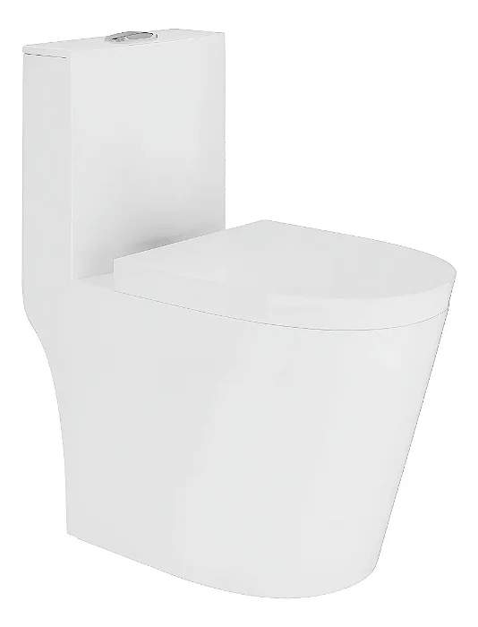 Vaso Sanitário Monobloco Caixa Acoplada Completo Privada Cor Branco Tubrax - VAB0003