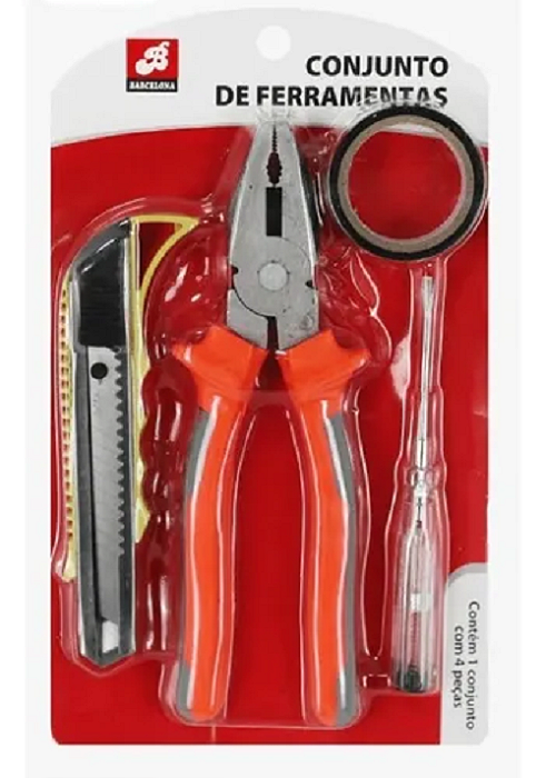 Conjunto Ferramentas Profissional 4 Peças