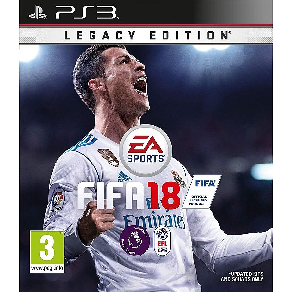Fifa 18 - Legacy Edition - Ps3 Mídia digital