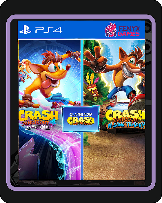 Crash Bandicoot Pacote Quadrilogia - PS4 Midia digital
