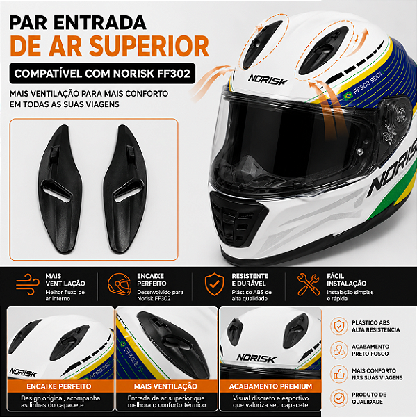 ENTRADA DE AR SUPERIOR NORISK FF302