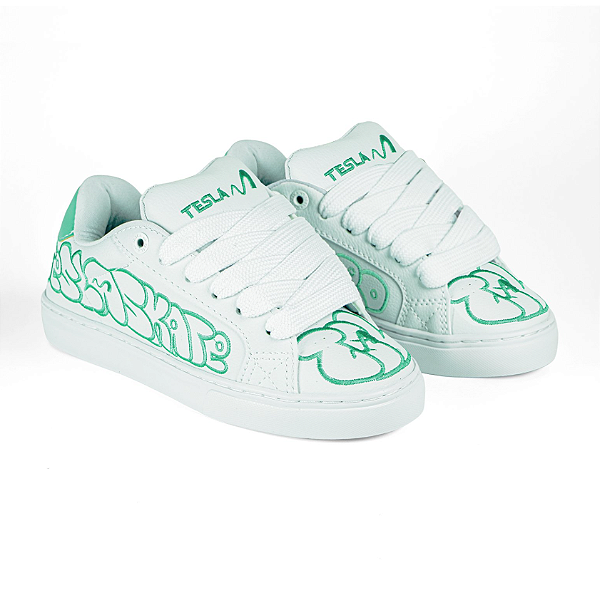 Tênis Tesla Hertz White Tiffany Art