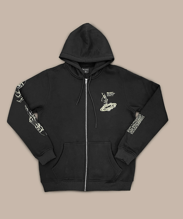 Moletom Blunt Ziper Touch - Preto