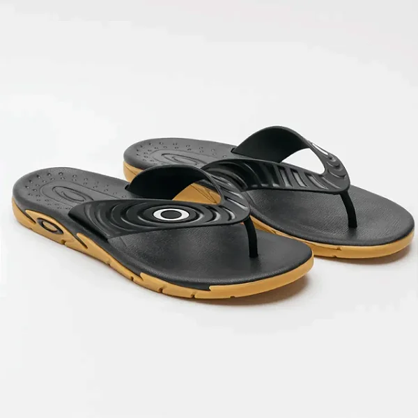 Chinelo Oakley Crowd Petro e Marrom