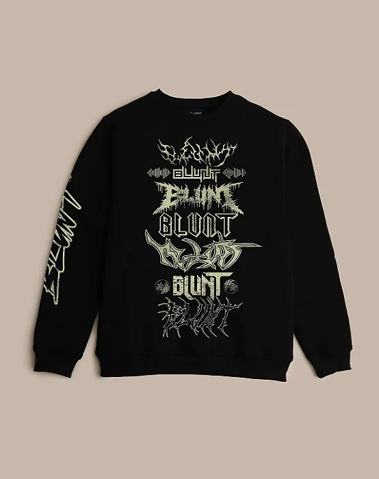 Moletom Blunt Careca Reload - Preto