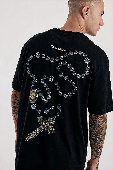 Camiseta MCD Regular Costas Terço Preto