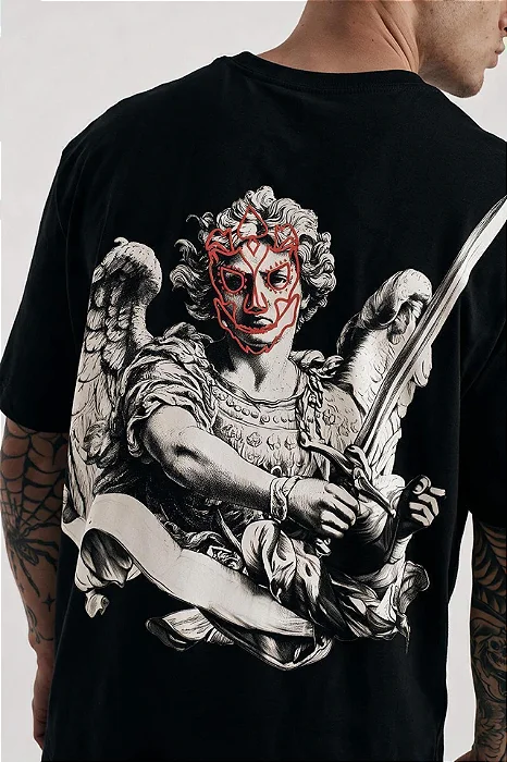 Camiseta Regular MCD Costas Lucha Libre Preto