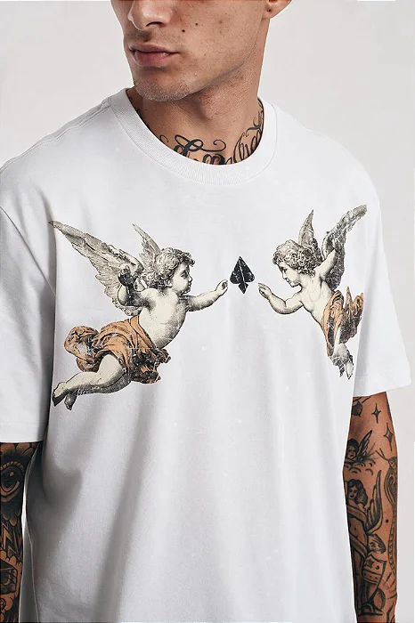 Camiseta Regular MCD Anjos Espada Branco