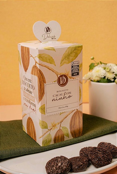 Biscoito Chocolate Cacau e Ninho Especial Delicê com 120g