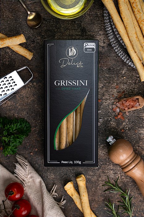 Grissini de Ervas Finas Especial Delicê na Caixa com 100g