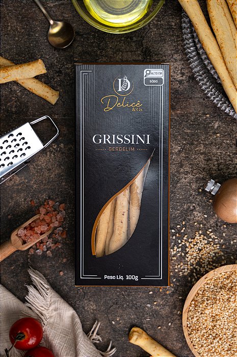 Grissini de Gergelim Especial Delicê na Caixa com 100g