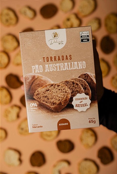 Torrada de Pão Australiano Especial Delicê na Caixa com 65g