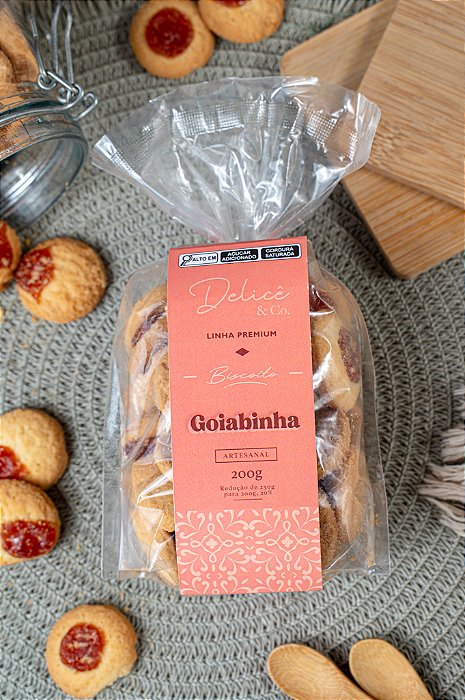 Biscoito Goiabinha Especial Delicê no Pacote com 200g