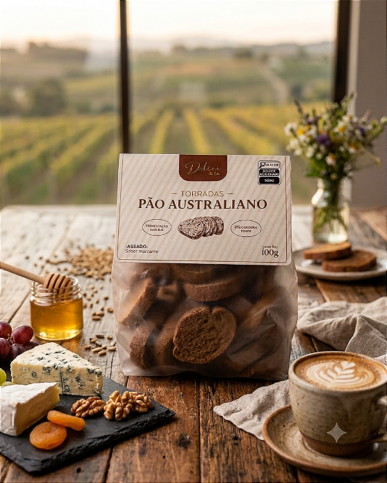 Torrada de Pão Australiano Especial Delicê no Pacote com 100g
