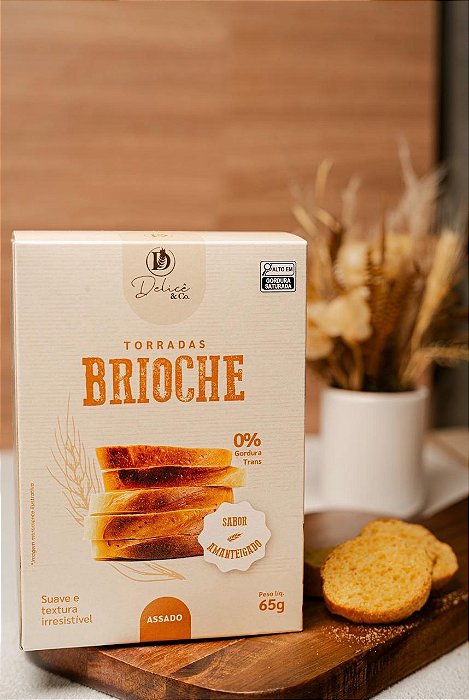 Torrada de Pão Brioche Super Amanteigado Especial Delicê na Caixa com 65g