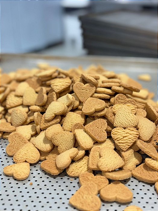 Biscoito de Baunilha em Formato de Coração Especial Delicê a Granel (KG)