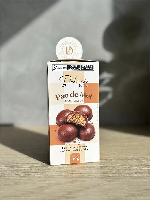 Pão de Mel Especial Delicê com chocolate 100% e 50% Cacau - 110g