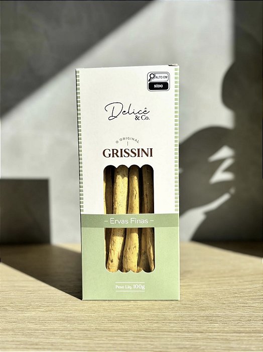Grissini de Ervas Finas Especial Delicê na Caixa com 100g