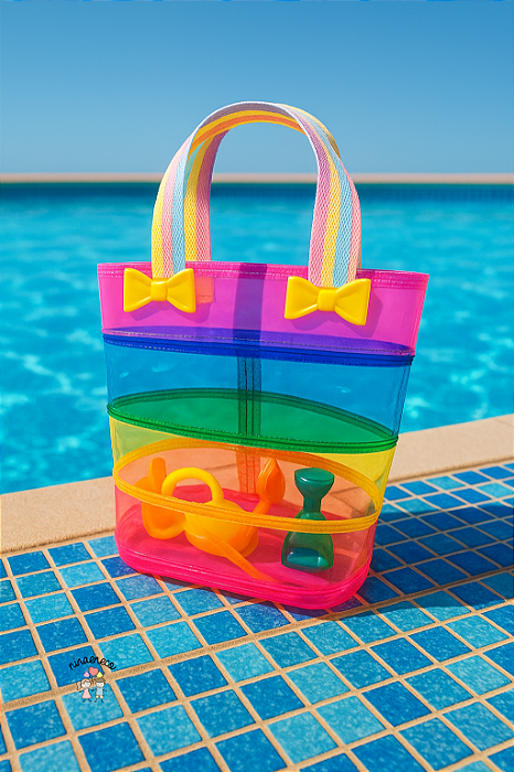 Bolsa Infantil Plástico Colorida YOS Pequeninos Arco-Íris