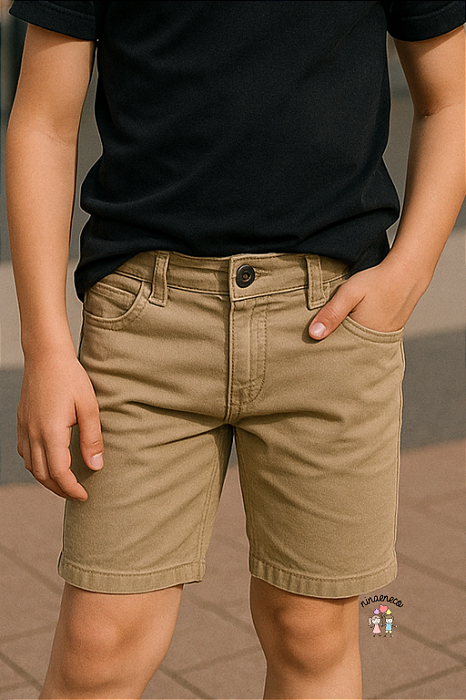 Bermuda Infantil Casual Slim King&Joe Flextiwill Várias Cores