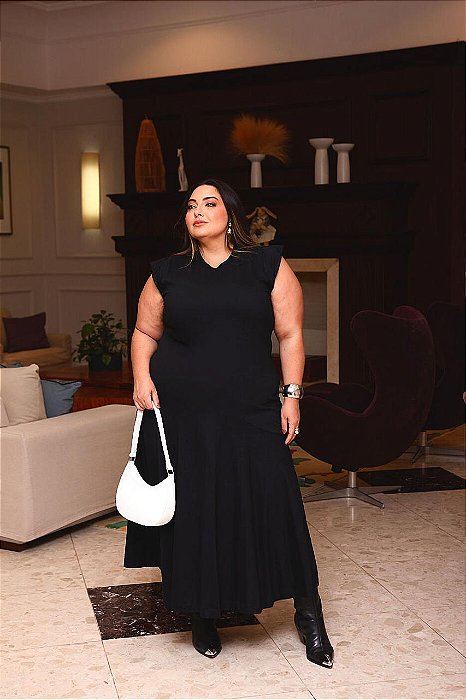 Vestido lolo preto GG