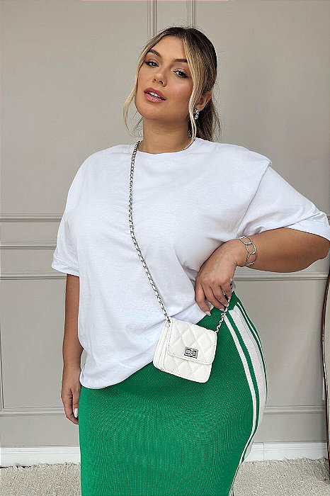Blusa branca - T shirt max G1